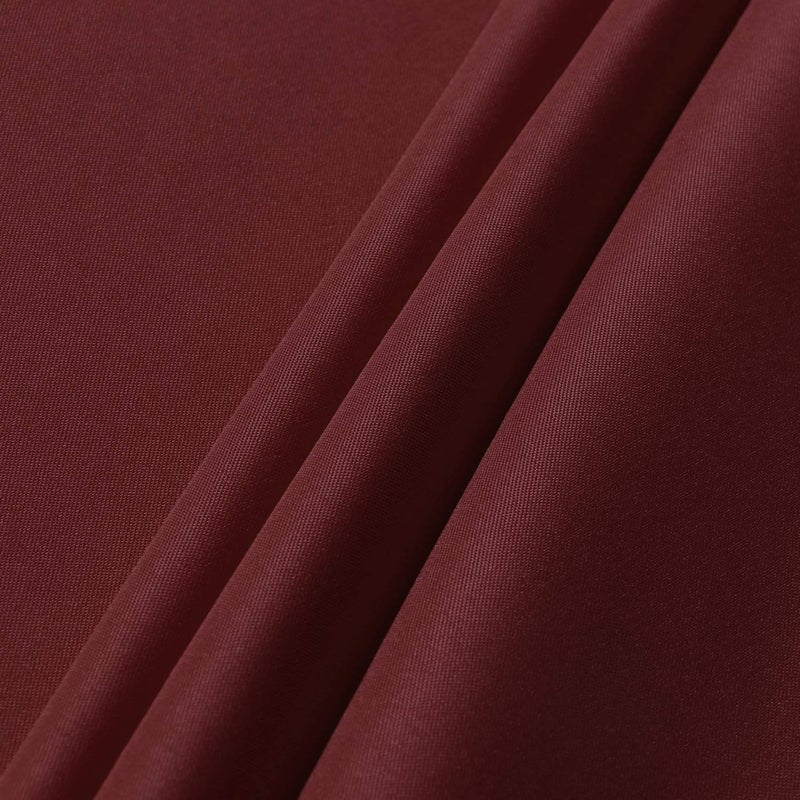 sancua Round Tablecloth - 60 Inch - Water Resistant Spill Proof Washable Polyester Table Cloth Decorative Fabric Table Cover for Dining Tables, Buffet Parties and Camping, Burgundy - Image 5